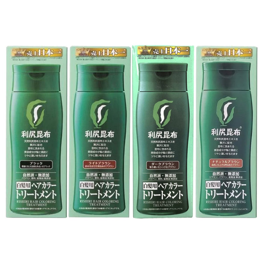 RISHIRI Kombu Natural Hair Color Treatment 200g - 4 Color to Choose Hair oceanbuy beauty markham toronto free ship USA asian korean skincare