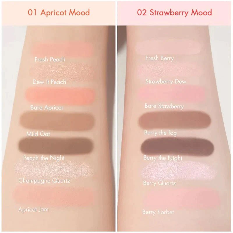 ROMAND Bare Layers Palette 14g - 02 Strawberry Mood Health & Beauty oceanbuy.ca markham toronto free ship USA asian korean skincare