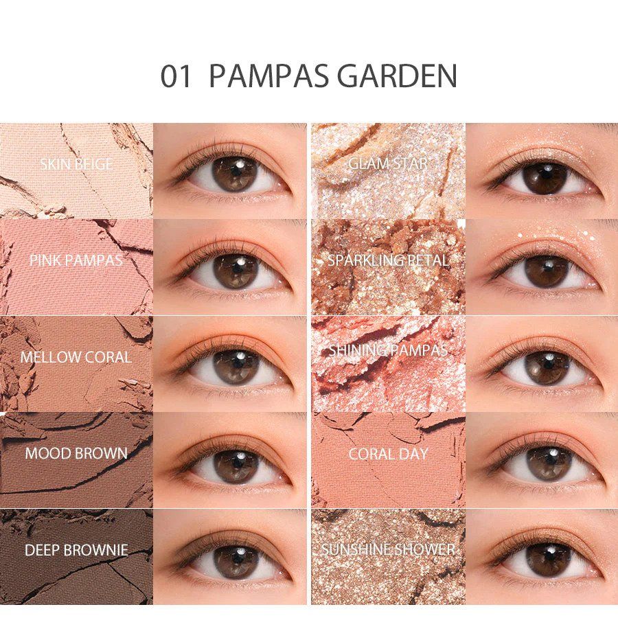 ROMAND Better Than Palette 8g - 01 Pampas Garden Health & Beauty oceanbuy beauty markham toronto free ship USA asian korean skincare