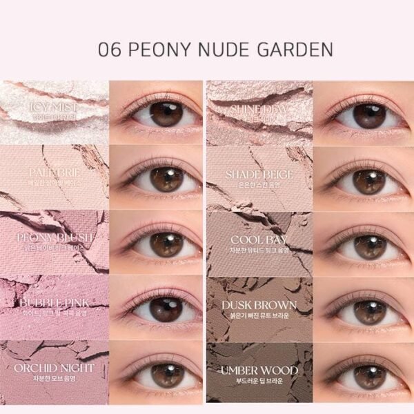 ROMAND Better Than Palette 8g - 06 Peony Nude Garden Health & Beauty oceanbuy beauty markham toronto free ship USA asian korean skincare