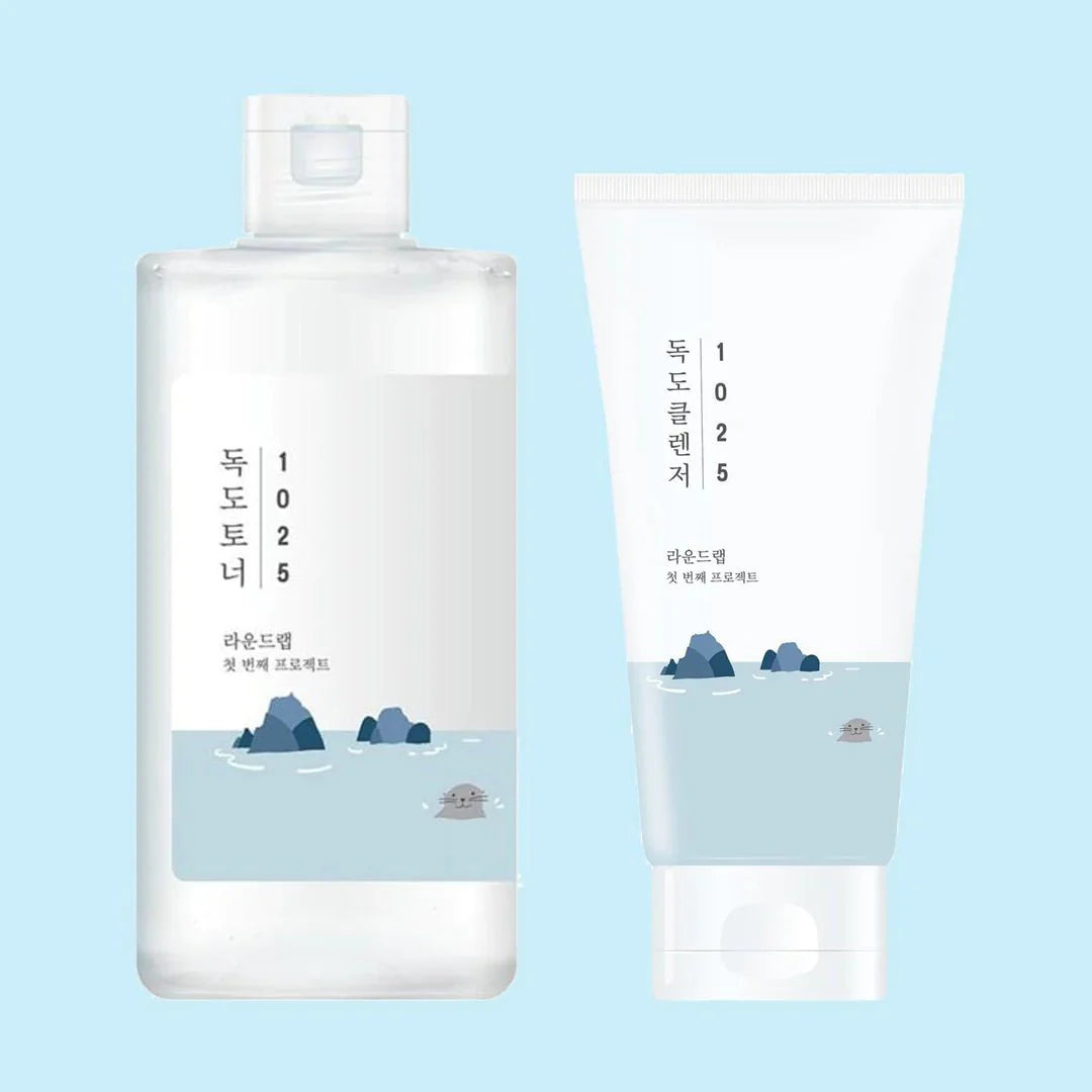 ROUND LAB 1025 Dokdo Cleanser & 1025 Dokdo Toner Set Health & Beauty oceanbuy.ca markham toronto free ship USA asian korean skincare