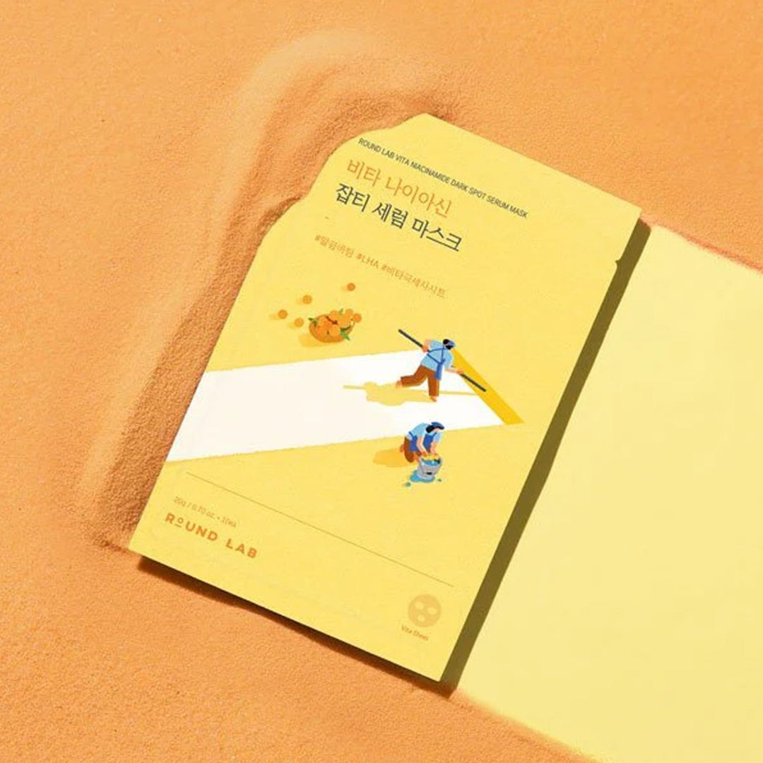 ROUND LAB Vita Niacinamide Dark Spot Serum Mask 10Pcs Health & Beauty oceanbuy beauty markham toronto free ship USA asian korean skincare