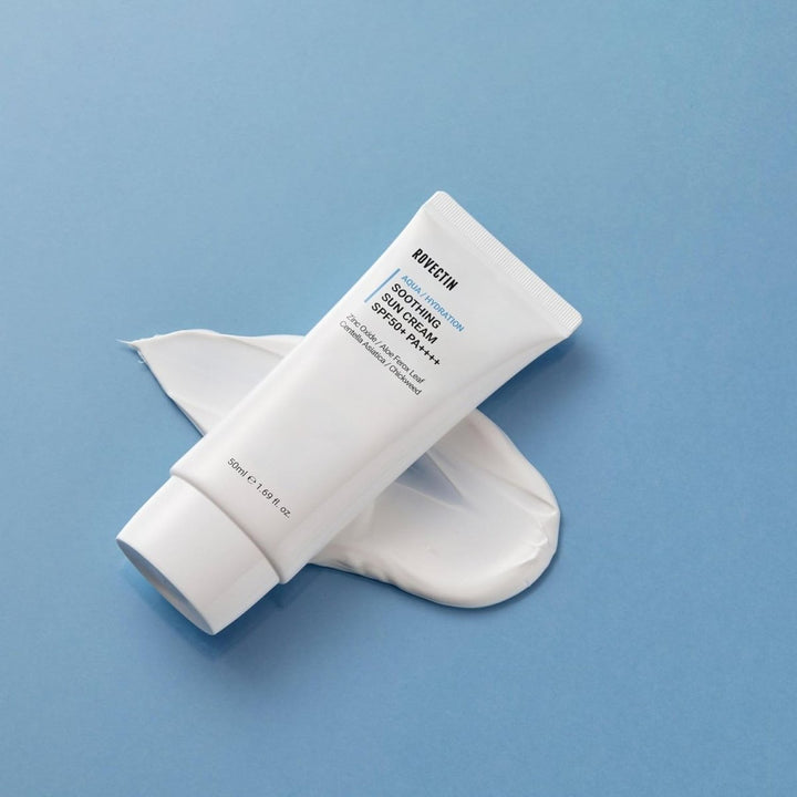 ROVECTIN Aqua Soothing Sun Cream SPF50+ PA++++ 50ml Health & Beauty Kbeauty markham toronto free ship USA asian korean