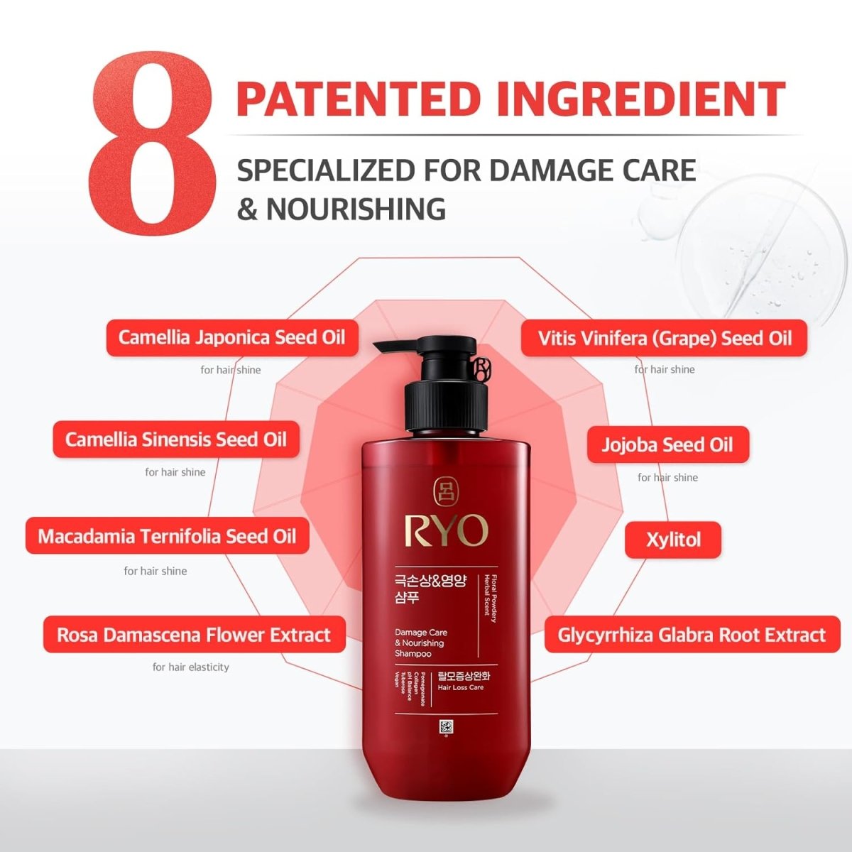 RYO Damage Care & Nourishing Hair Care Set 480ml*2 Health & Beauty oceanbuy beauty markham toronto free ship USA asian korean skincare