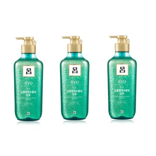 RYO Deep Cleansing & Cooling Shampoo 400ml x 3 oceanbuy.ca markham toronto free ship USA asian korean skincare