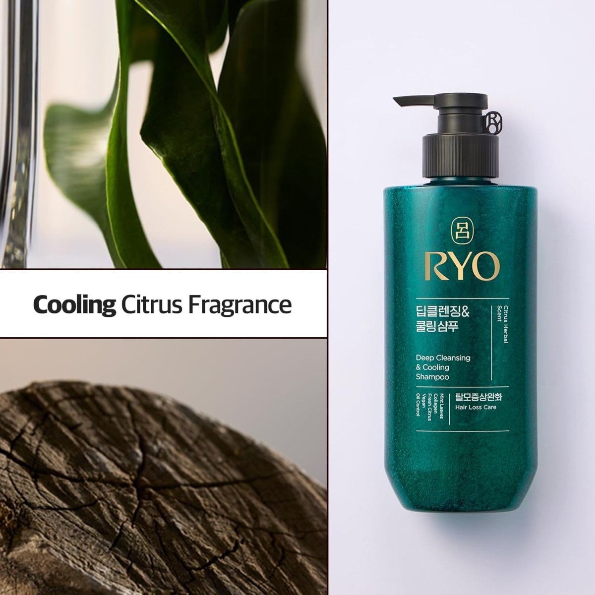 RYO Deep Cleansing & Cooling Shampoo 480ml*2 Health & Beauty oceanbuy beauty markham toronto free ship USA asian korean skincare