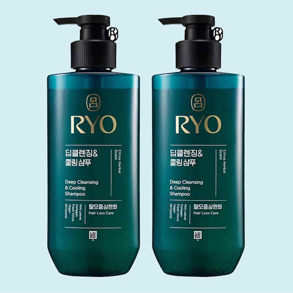 RYO Deep Cleansing & Cooling Shampoo 480ml*2 Health & Beauty oceanbuy beauty markham toronto free ship USA asian korean skincare