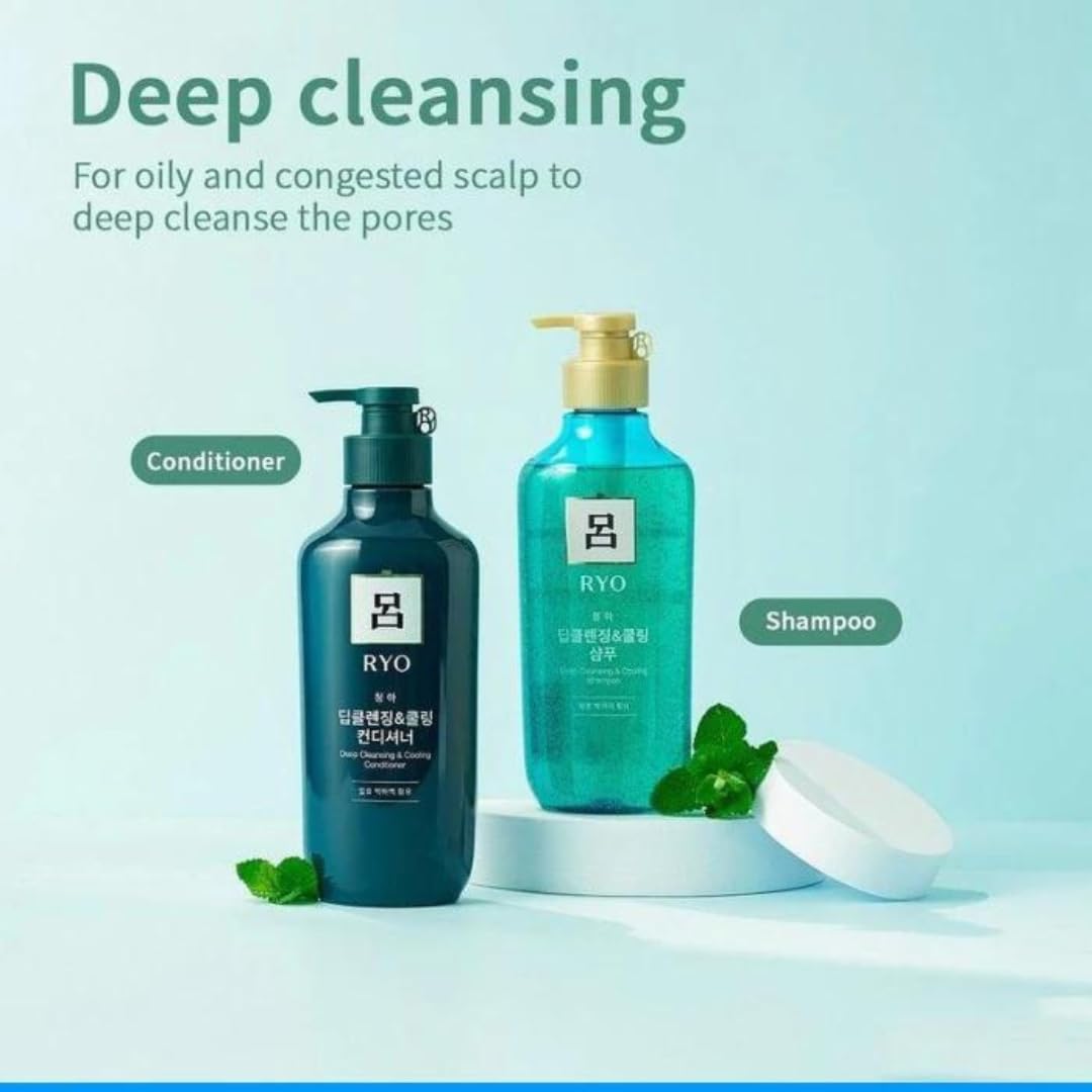 RYO Green Scalp Deep Cleansing Shampoo 550ml Hair Care oceanbuy.ca markham toronto free ship USA asian korean skincare