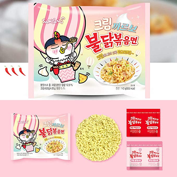 SAMYANG Buldak Cream Carbonara Hot Chicken Flavor Ramen Food, Beverages & Tobacco oceanbuy.ca markham toronto free ship USA asian korean skincare