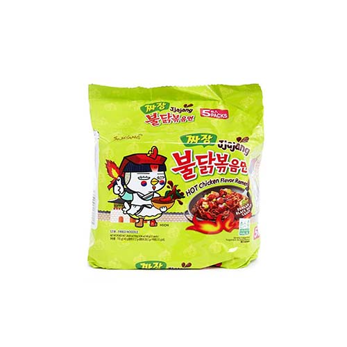 SAMYANG Jjajang Buldak Spicy Black Bean Roasted Chicken Ramen 5 Bag/Pack Food, Beverages & Tobacco oceanbuy.ca markham toronto free ship USA asian korean skincare