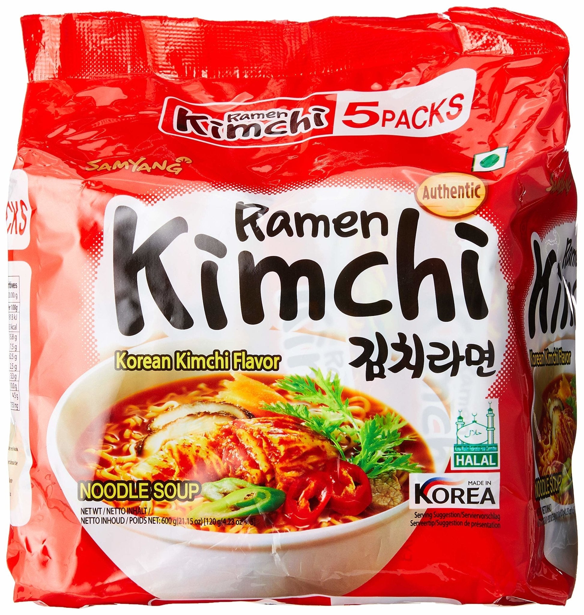 Samyang Kimchi Ramen Noodle Soup (5x120g) Food, Beverages & Tobacco oceanbuy.ca markham toronto free ship USA asian korean skincare