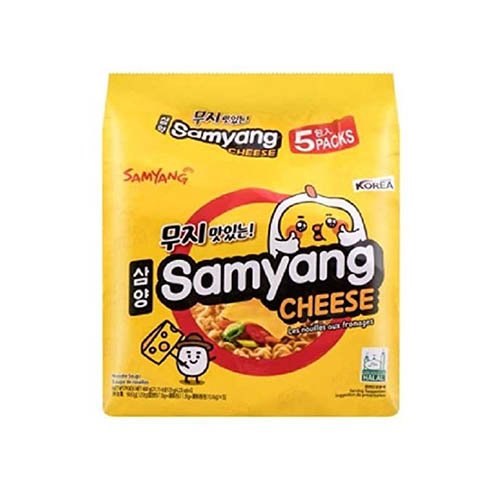 SAMYANG X KAKAO Friends Quattro Keju Quatro Cheese Ramen Halal 5Pcs/Bag Food, Beverages & Tobacco oceanbuy.ca markham toronto free ship USA asian korean skincare