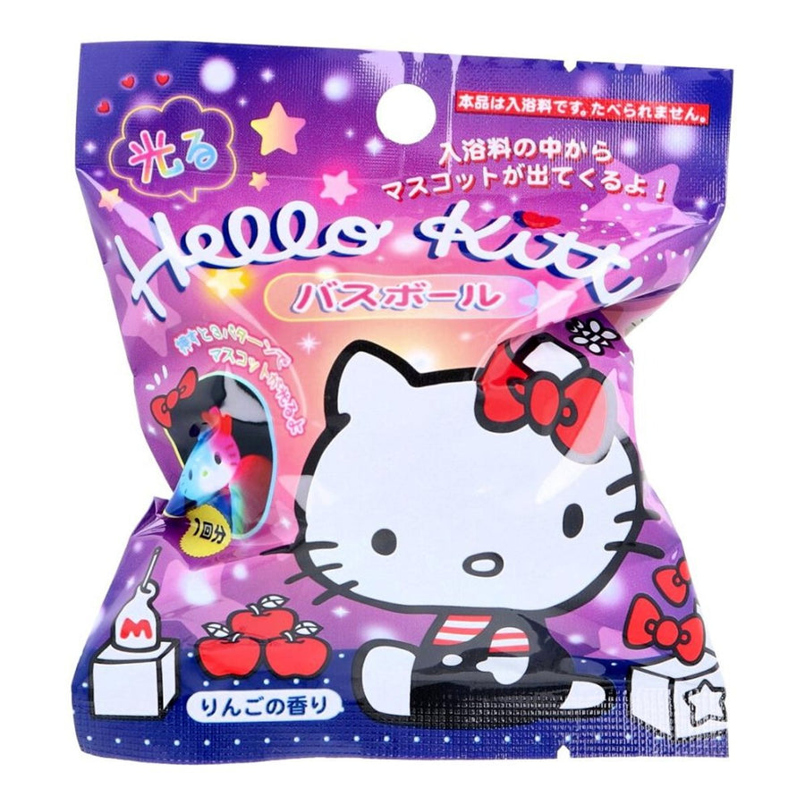 SANTAN Bath Ball with Glowing Hello Kitty Mascot 75g - Apple Scent Health & Beauty oceanbuy beauty markham toronto free ship USA asian korean skincare