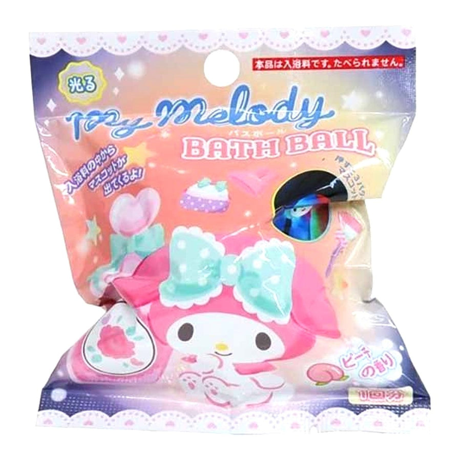 SANTAN Bath Ball with Glowing My Melody Mascot 75g - Peach Scent Health & Beauty oceanbuy beauty markham toronto free ship USA asian korean skincare