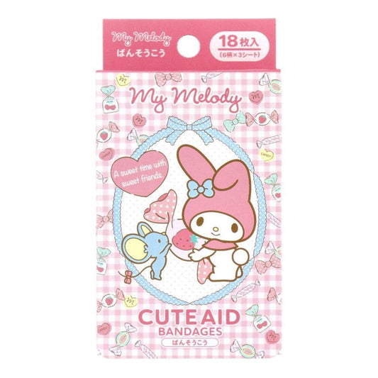 SANTAN My Melody Emergency Bandages 18Pcs Health & Beauty oceanbuy beauty markham toronto free ship USA asian korean skincare
