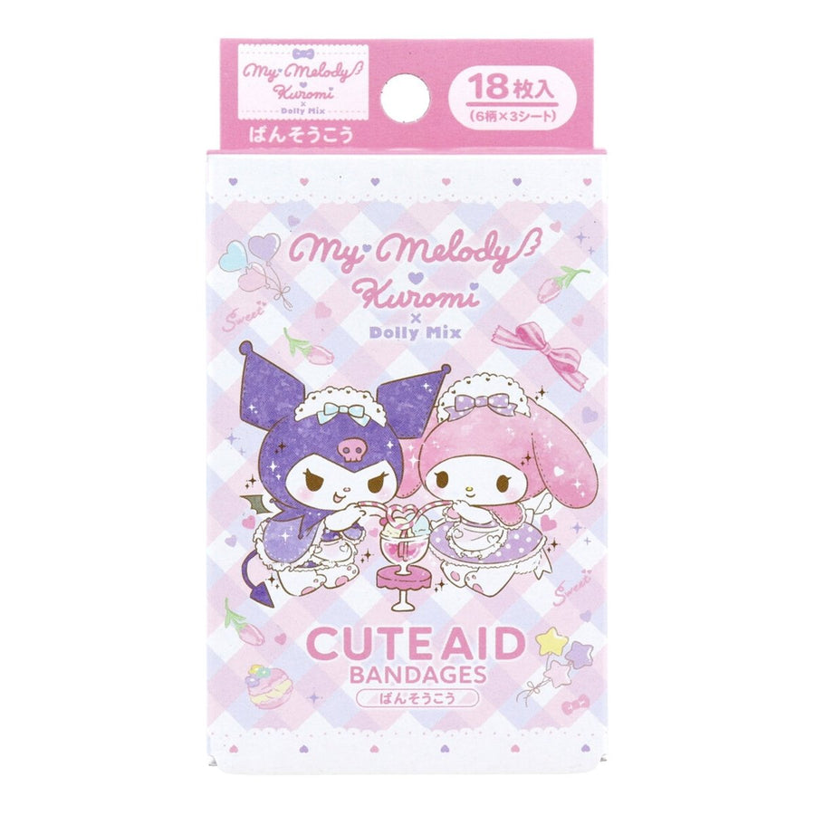 SANTAN My Melody & Kuromi Emergency Bandages 18Pcs Health & Beauty oceanbuy beauty markham toronto free ship USA asian korean skincare