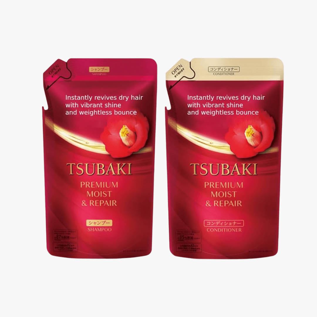 SHISEIDO Tsubaki Red Tobun Shampoo and Conditioner Refill Set 300ml + 300ml Shampoo & Conditioner Sets 1