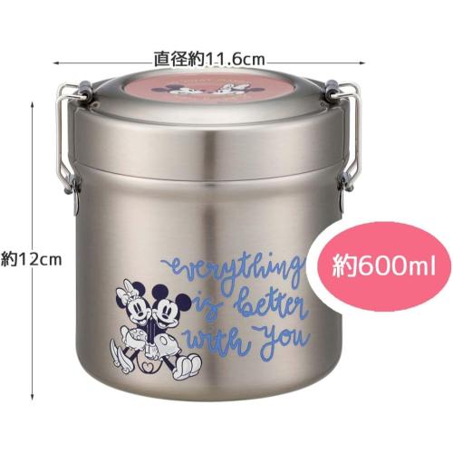 SKATER Cafe Bowl Stainless Steel Vacuum Insulation Food Jar 600ml - Mickey Friends Grayish Home & Garden oceanbuy.ca markham toronto free ship USA asian korean skincare