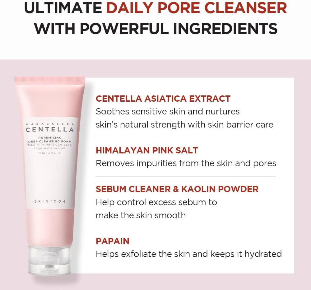SKIN1004 Madagascar Centella Poremizing Deep Cleansing Foam 125ml Health & Beauty Kbeauty markham toronto free ship USA asian korean