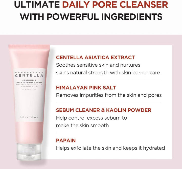 SKIN1004 Madagascar Centella Poremizing Deep Cleansing Foam 125ml Health & Beauty Kbeauty markham toronto free ship USA asian korean