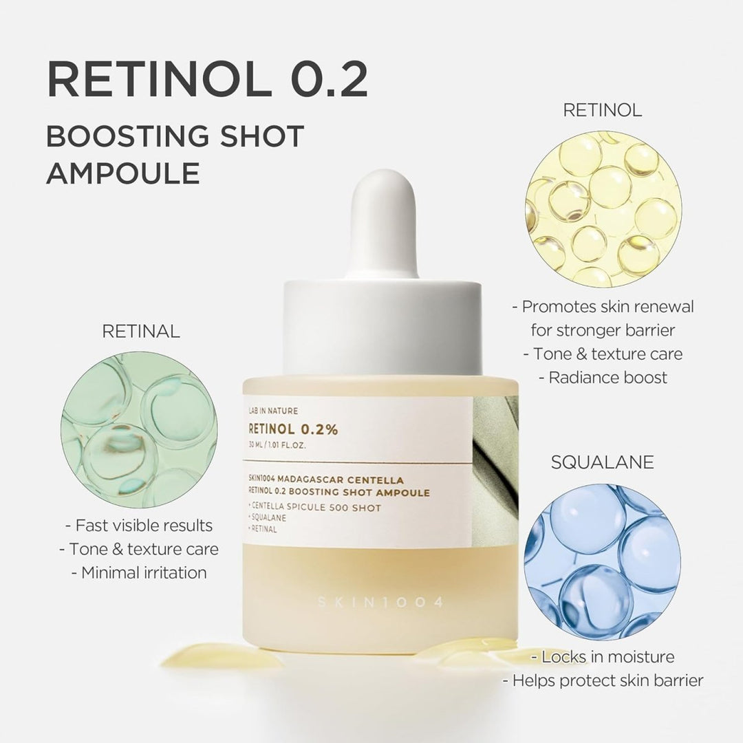 SKIN1004 Retinol 0.2% Boosting Shot Ampoule 30ml Health & Beauty 3