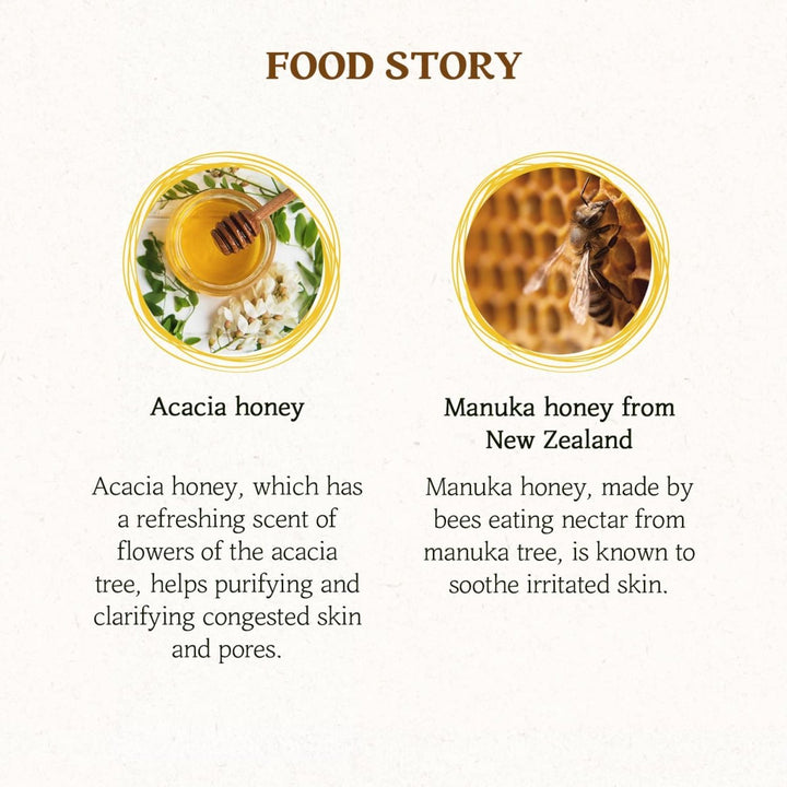 SKINFOOD Honey Sugar Food Mask 120g Health & Beauty oceanbuy.ca markham toronto free ship USA asian korean skincare