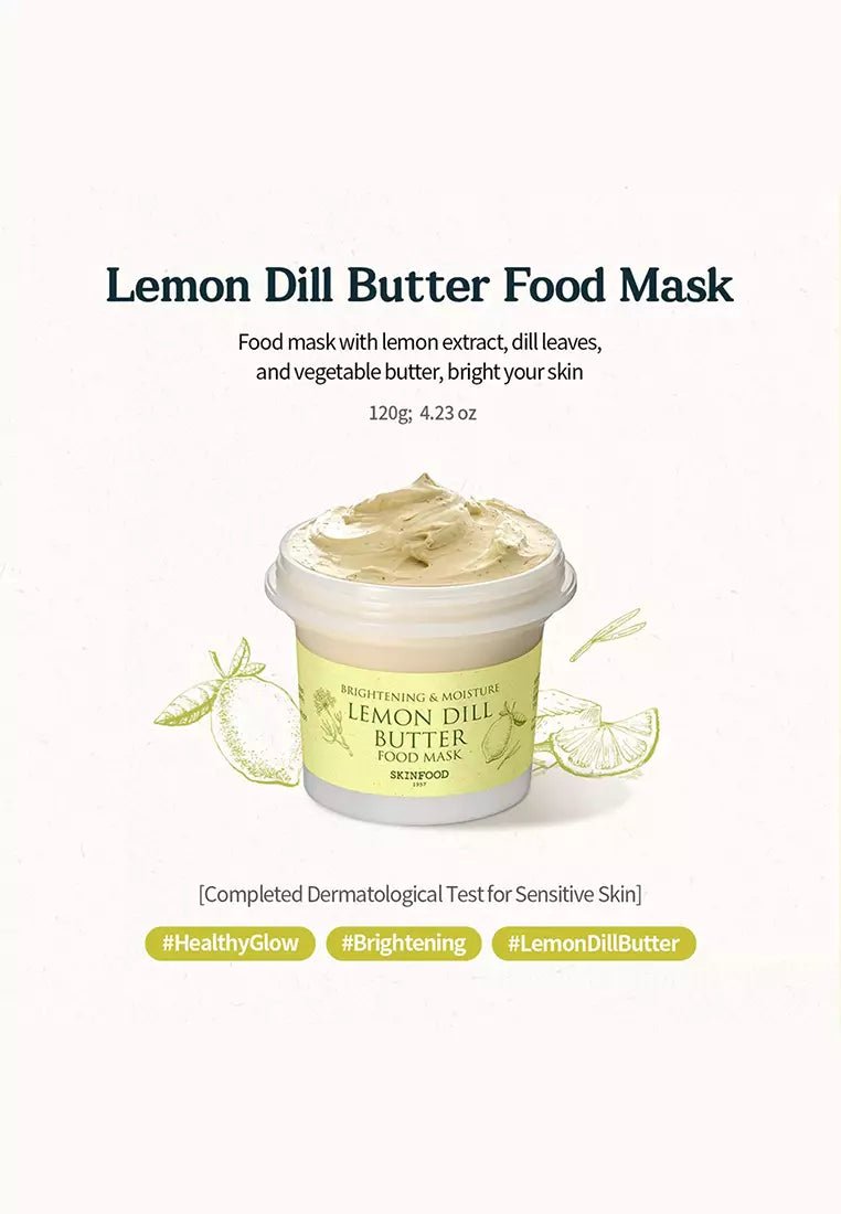 SKINFOOD Lemon Dill Butter Food Mask 120g Health & Beauty oceanbuy.ca markham toronto free ship USA asian korean skincare