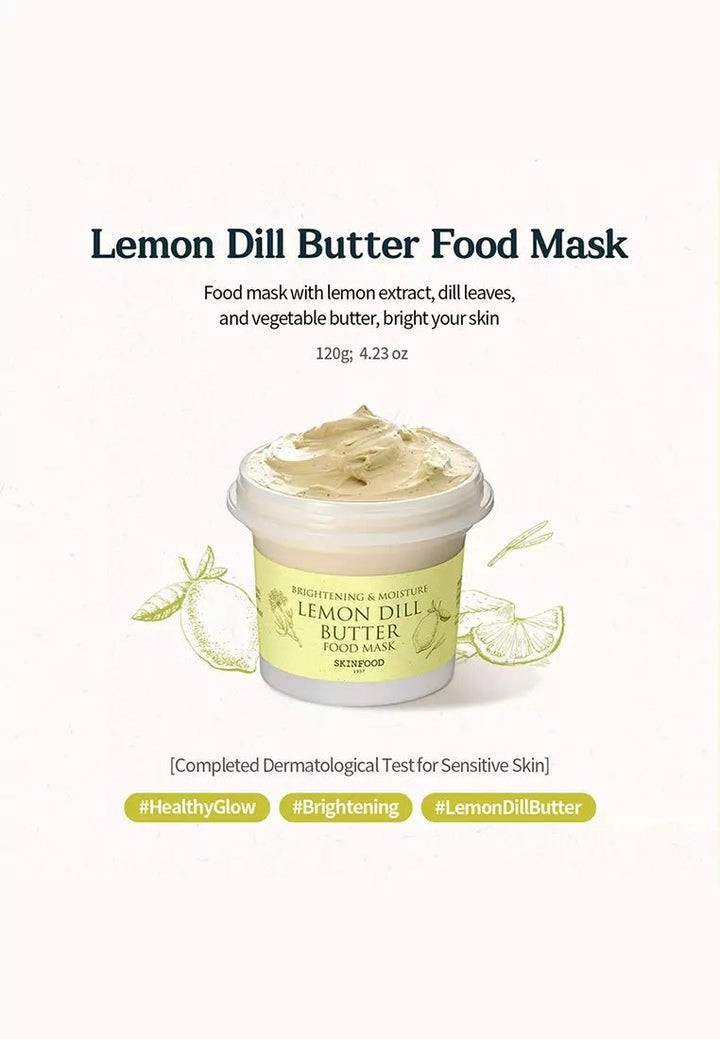 SKINFOOD Lemon Dill Butter Food Mask 120g Health & Beauty oceanbuy.ca markham toronto free ship USA asian korean skincare
