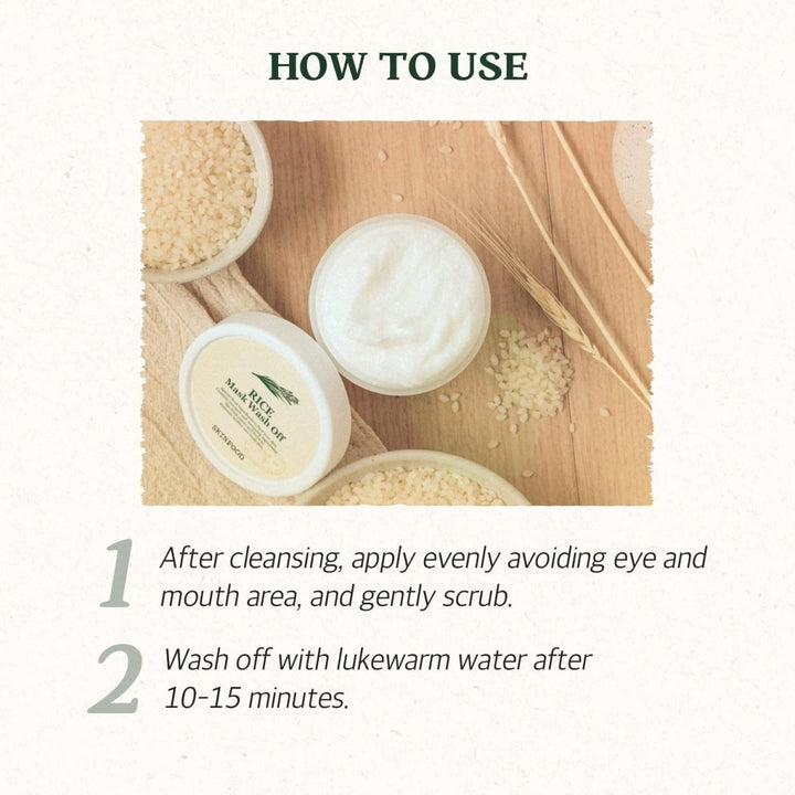SKINFOOD Rice Mask Wash Off 120g oceanbuy beauty markham toronto free ship USA asian korean skincare