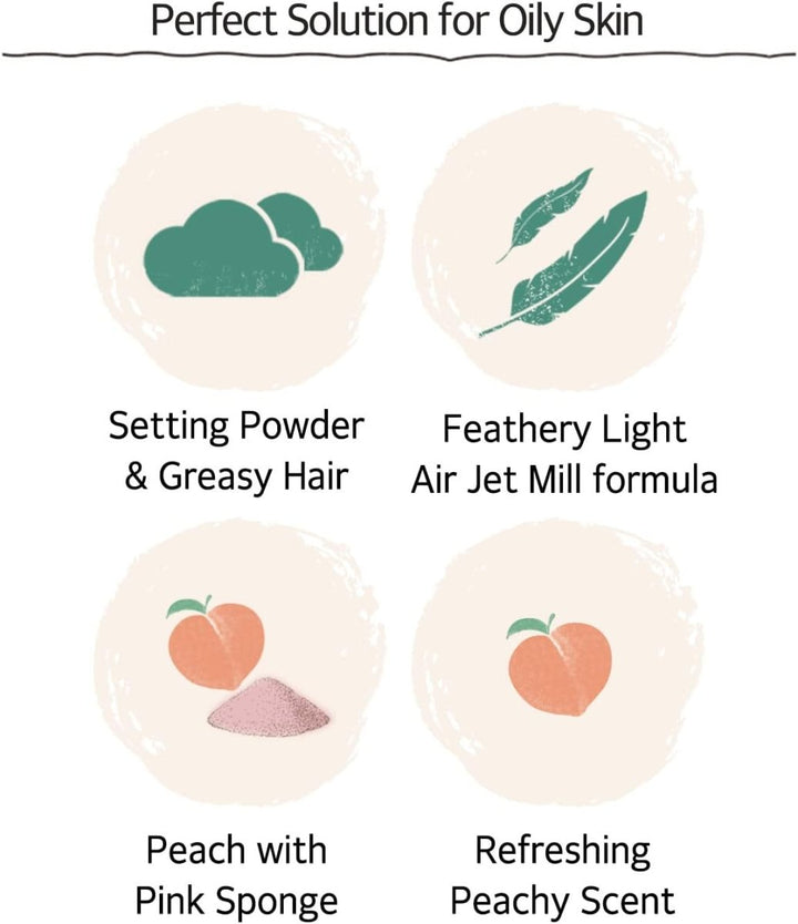 SKINFOOD Peach Cotton Multi Finish Powder 5g Health & Beauty