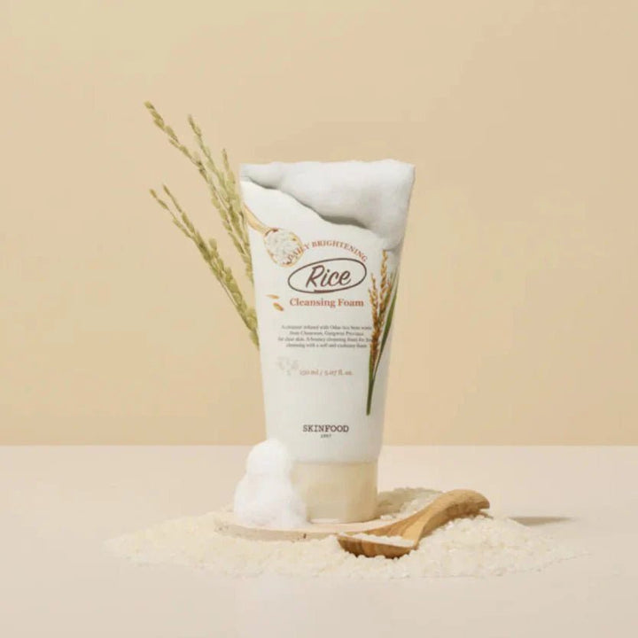 SKINFOOD Rice Daily Brightening Cleansing Foam 150ml Facial Cleanser 1