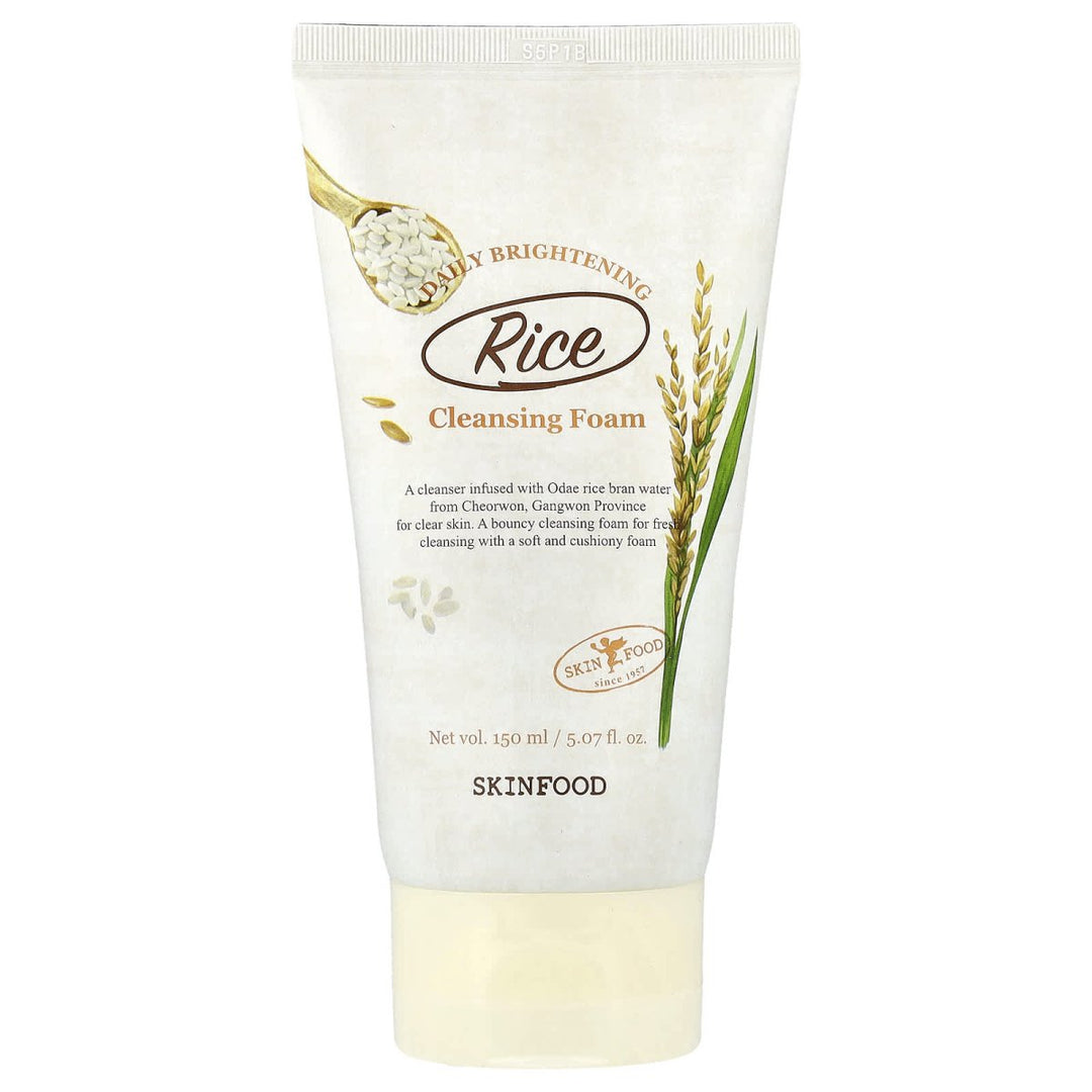 SKINFOOD Rice Daily Brightening Cleansing Foam 150ml Facial Cleanser 1