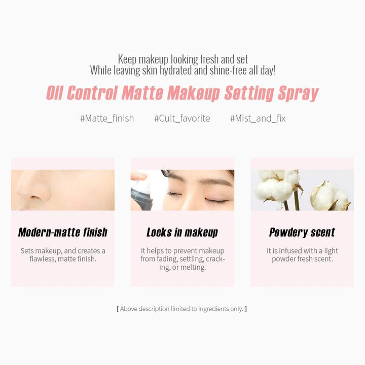 SO NATURAL Real Matte Makeup Setting Fixx 75ml Health & Beauty oceanbuy beauty markham toronto free ship USA asian korean skincare