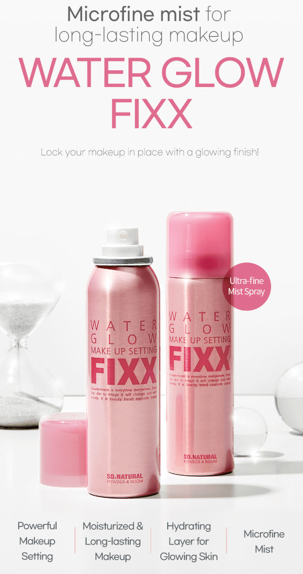 SO NATURAL Water Glow Makeup Setting Fixx 75ml Health & Beauty oceanbuy beauty markham toronto free ship USA asian korean skincare