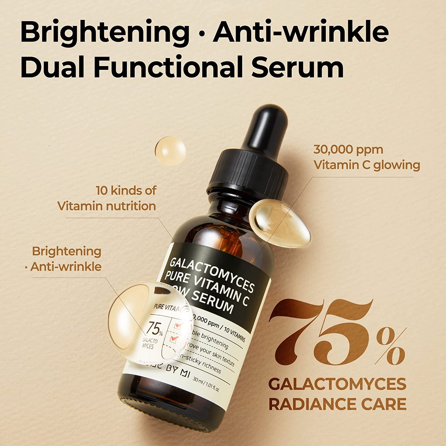 SOME BY MI Galactomyces Pure Vitamin C Glow Serum 30ml Health & Beauty oceanbuy.ca markham toronto free ship USA asian korean skincare