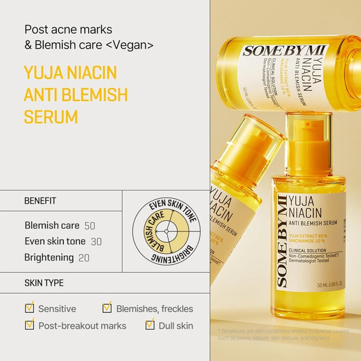 SOME BY MI Yuja Niacin Anti Blemish Serum 50mlHealth & Beauty oceanbuy.ca markham toronto free ship USA asian korean skincare