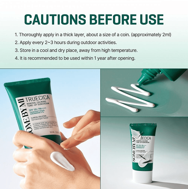 SOME BY MI Truecica Mineral Calming Tone Up Suncream 50ml Health & Beauty