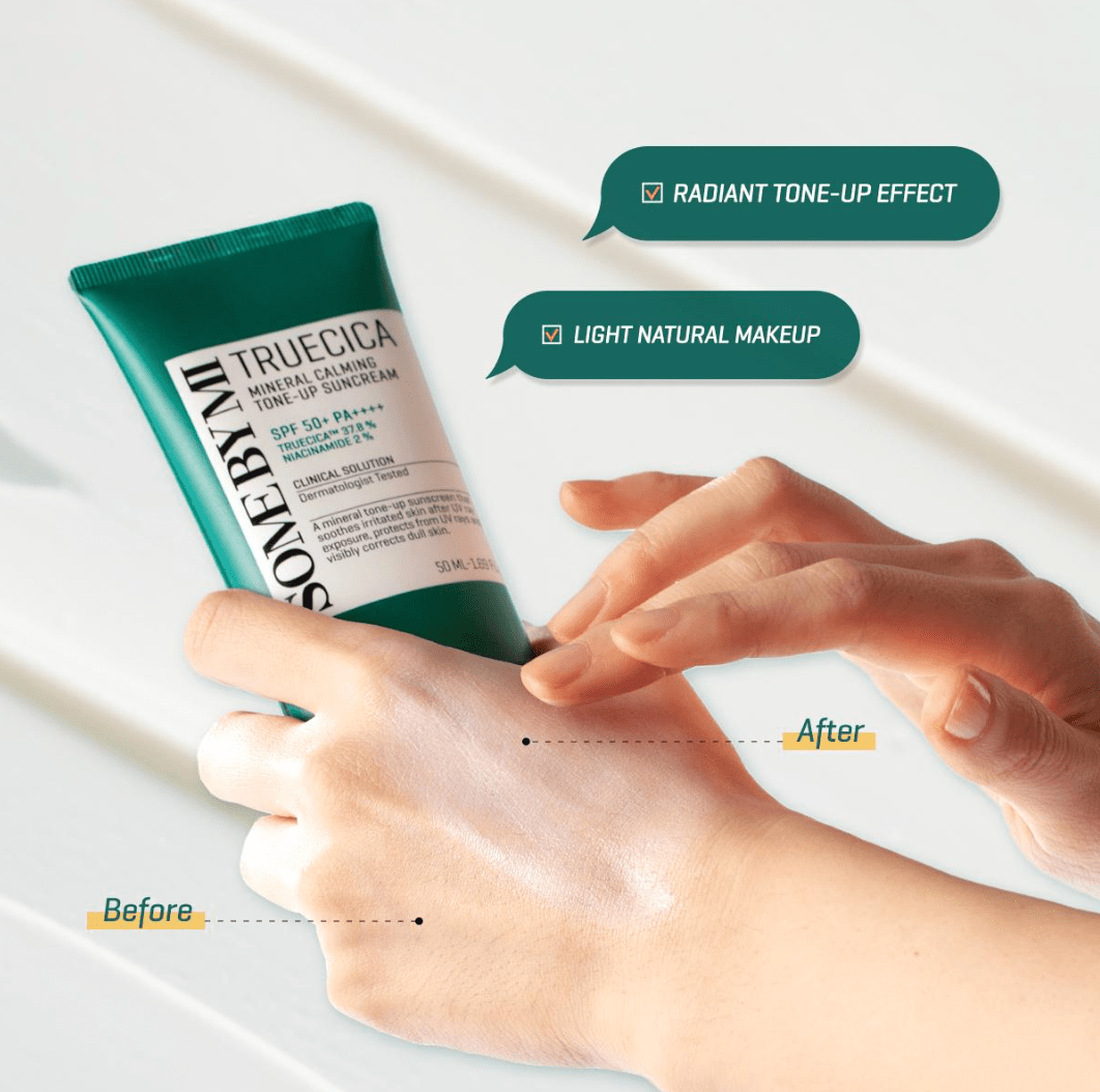 SOME BY MI Truecica Mineral Calming Tone Up Suncream 50ml Health & Beauty