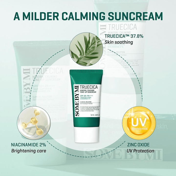SOME BY MI Truecica Mineral Calming Tone Up Suncream 50ml Health & Beauty