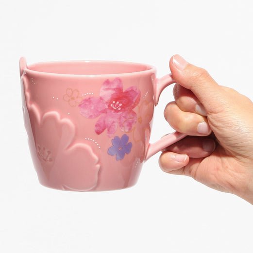 Starbucks Sakura Japan 2024 Mug Flower Embossed 355ml (PRE - ORDER 10 - 15 DAYS) oceanbuy.ca markham toronto free ship USA asian korean skincare