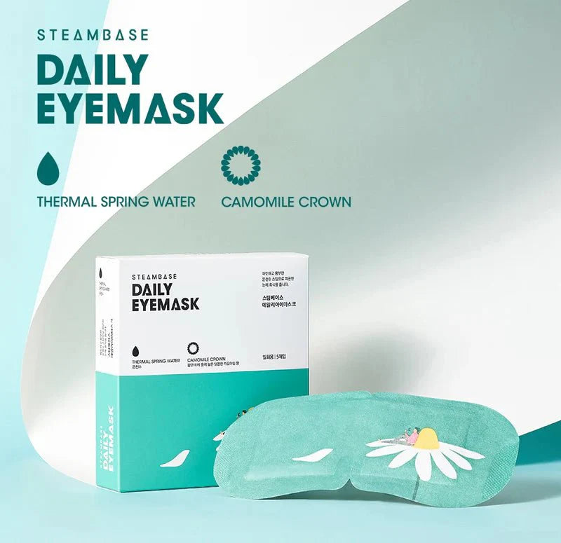 STEAMBASE Daily Eye Mask 5Pcs - Camomile Crown Health & Beauty oceanbuy.ca markham toronto free ship USA asian korean skincare