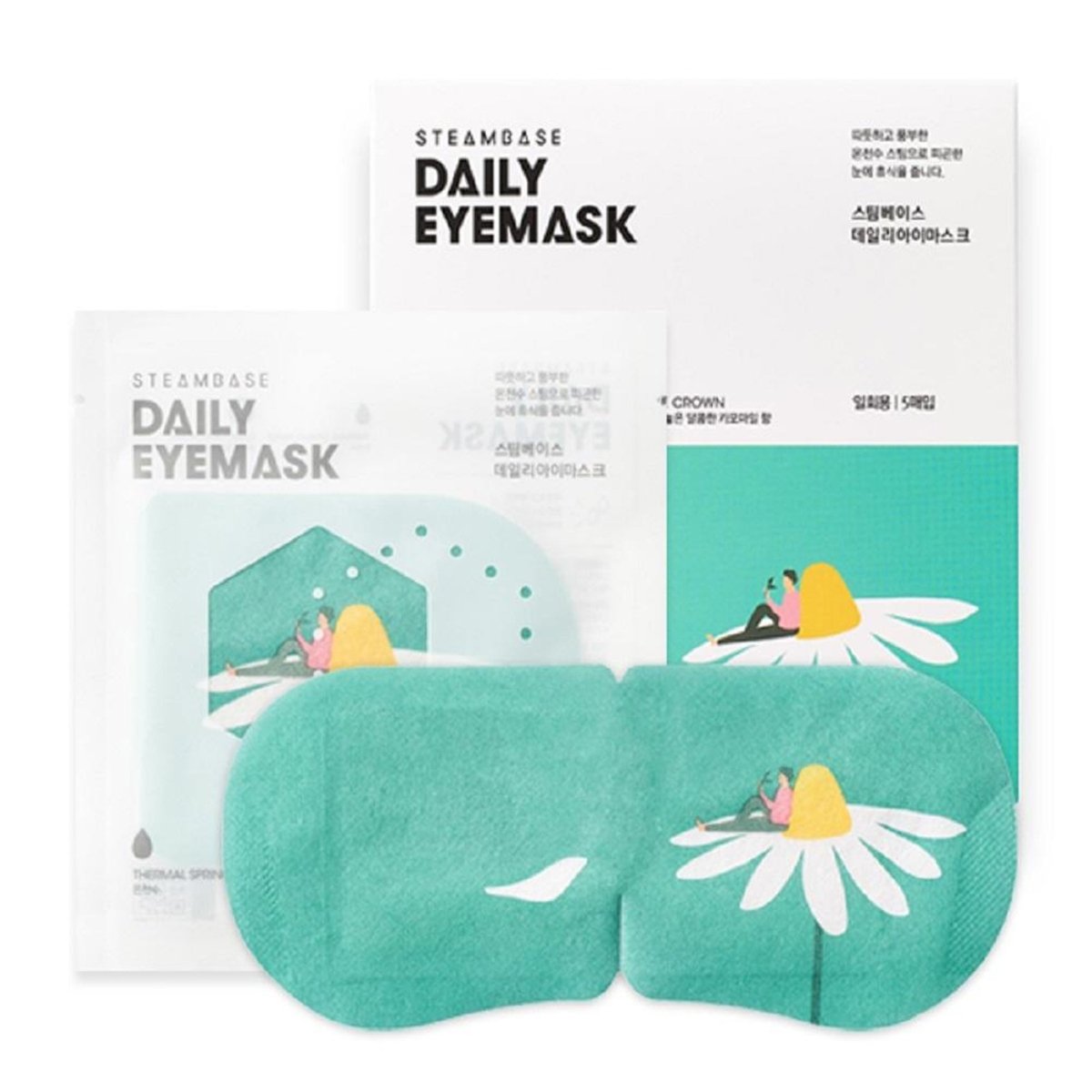 STEAMBASE Daily Eye Mask 5Pcs - Camomile Crown Health & Beauty oceanbuy.ca markham toronto free ship USA asian korean skincare