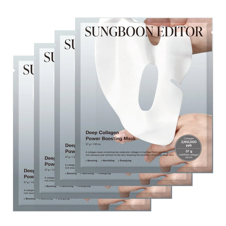 SUNGBOON EDITOR Deep Collagen Power Boosting Mask 4Pcs Health & Beauty