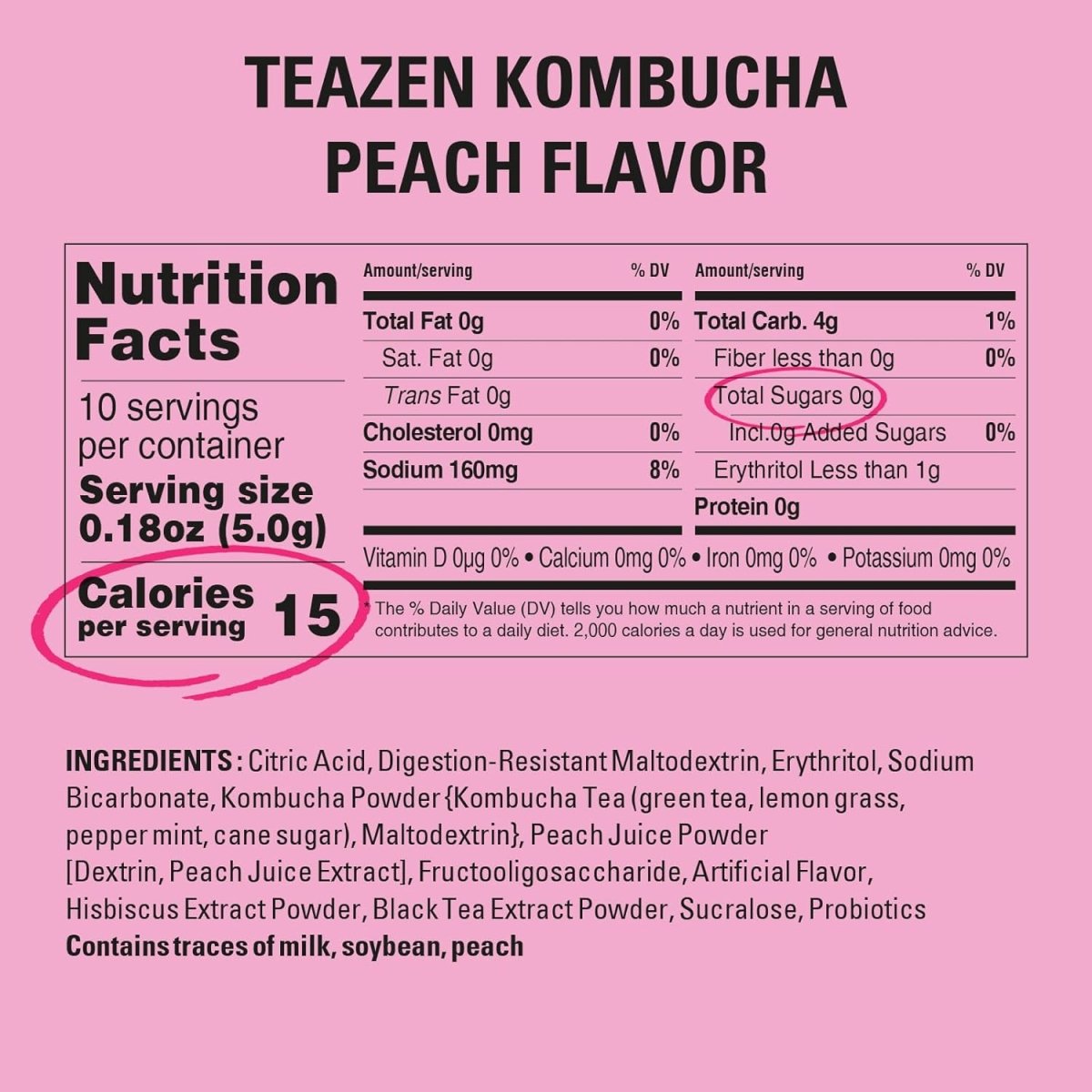 Teazen Kombucha 5gx10pk/BOX oceanbuy.ca markham toronto free ship USA asian korean skincare