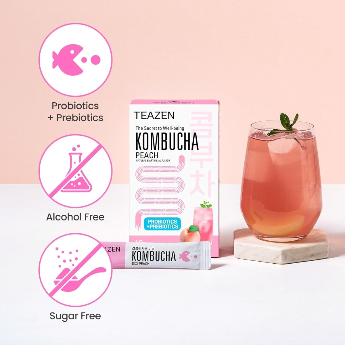 Teazen Kombucha 5gx10pk/BOX oceanbuy.ca markham toronto free ship USA asian korean skincare