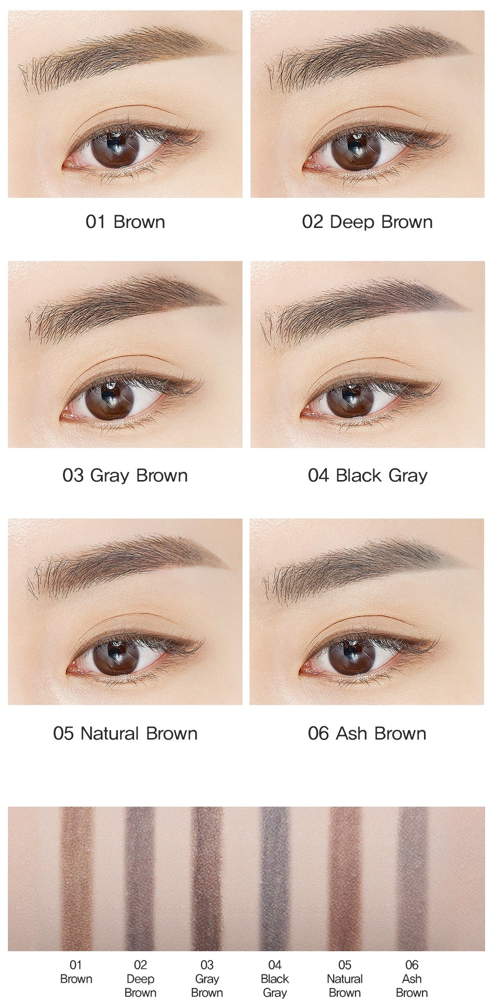 THE SAEM Saemmul Artlook Eyebrow 0.2g - 6 Color to choose Health & Beauty oceanbuy.ca markham toronto free ship USA asian korean skincare