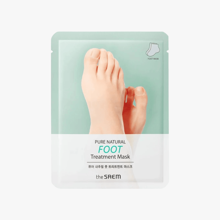 THE SAEM Pure Natural Foot Treatment Mask 2 Pieces Foot Care 1