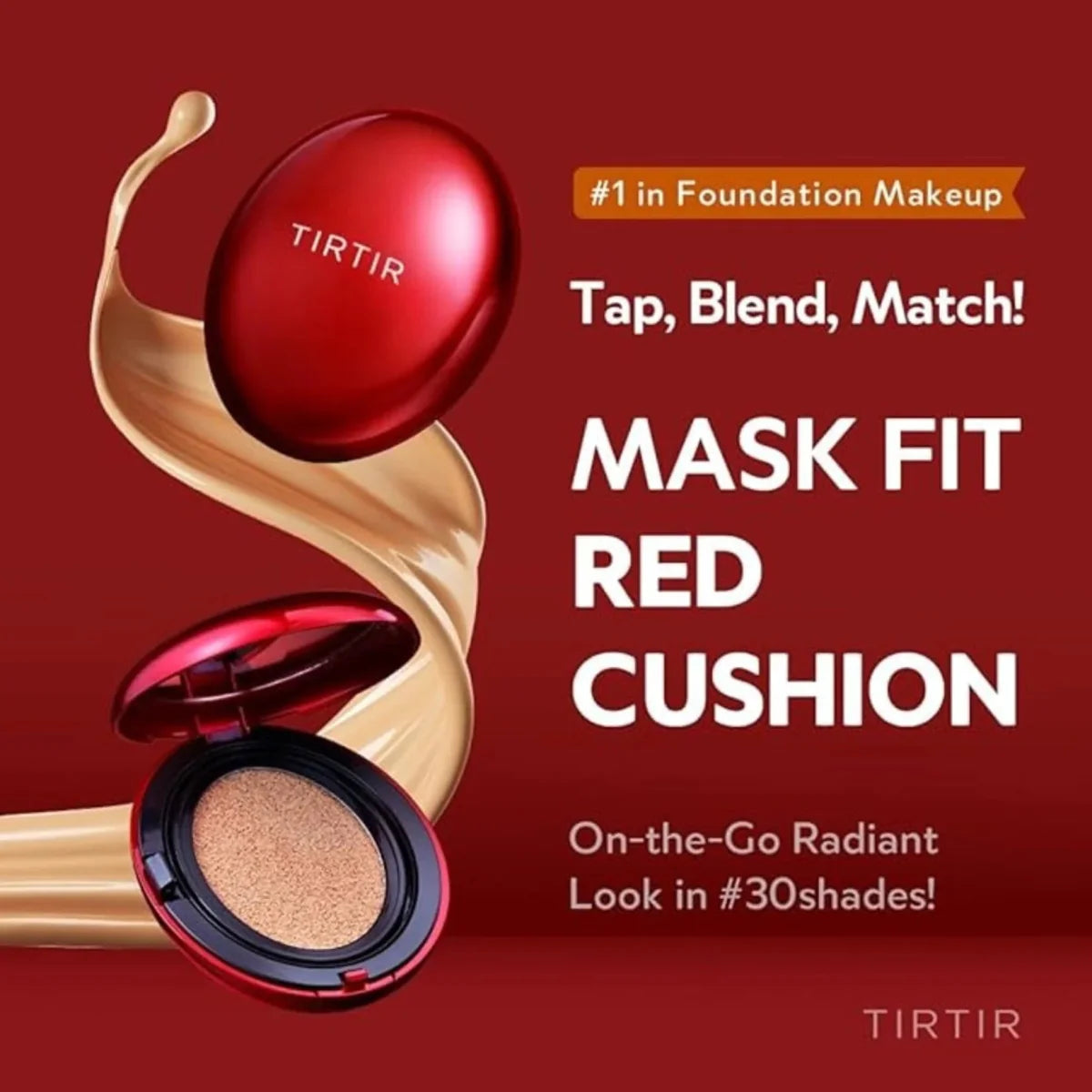 TIRTIR Mask Fit Red Cushion 18g - 4 Color to Choose Health & Beauty oceanbuy beauty markham toronto free ship USA asian korean skincare