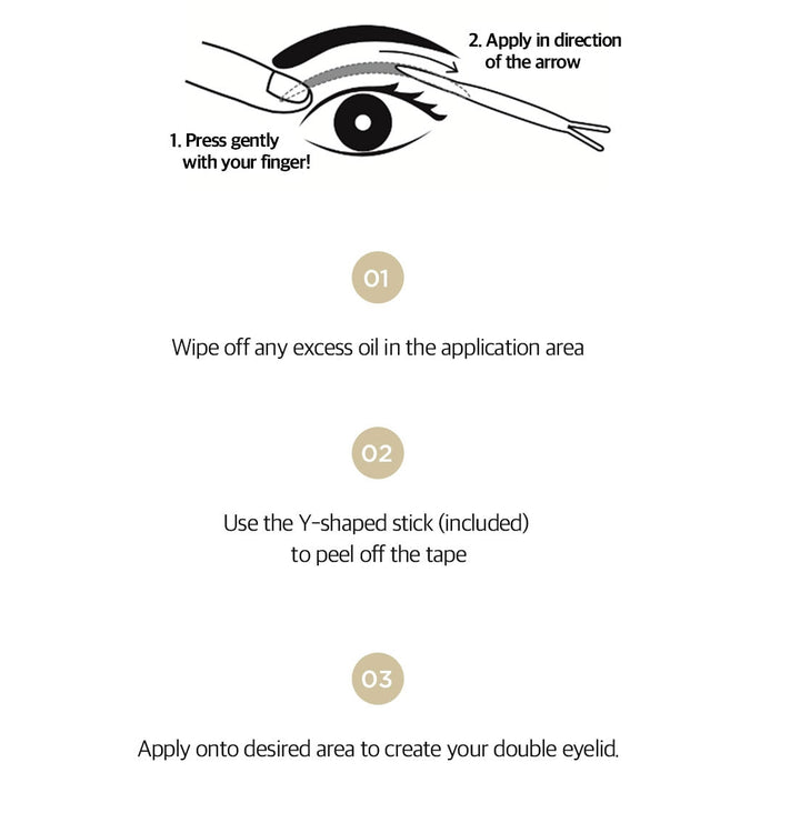 TOO COOL FOR SCHOOL Nude Fit Double Eyelid Tape 22 Pairs Home & Garden