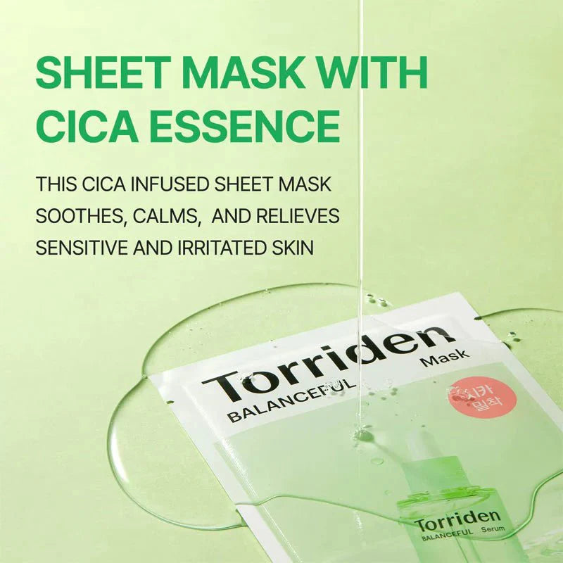 TORRIDEN Balanceful Cica Mask 10Pcs Health & Beauty oceanbuy.ca markham toronto free ship USA asian korean skincare